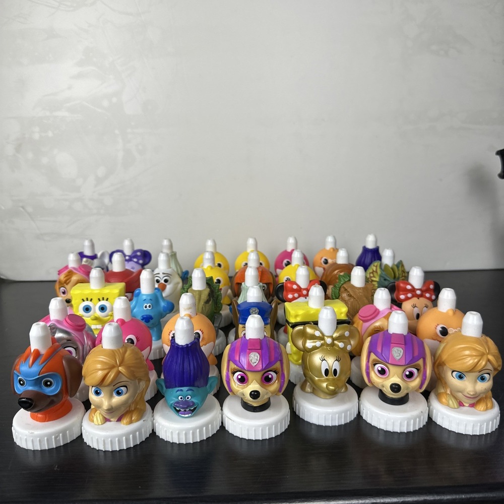 (37) Good 2 Grow‎ Juice Toppers (Disney Trolls Paw Patrol SpongeBob Jurassic)